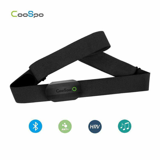 COOSPO H808S Heart Rate Monitor Bluetooth ANT+ Chest Strap Heart Rate Monitor, Compatible with CoospoRide Peloton Zwift DDP Yoga Bike Computers Sports Watches - JeorgeSports
