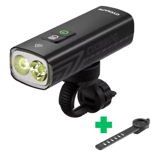 CYCLAMI Bicycle Light LED 2200 Lumen High Brightness Multi-Function Road MTB Cycling Safety Bicycle Front Lights+ Bonus Mount Strap - JeorgeSports