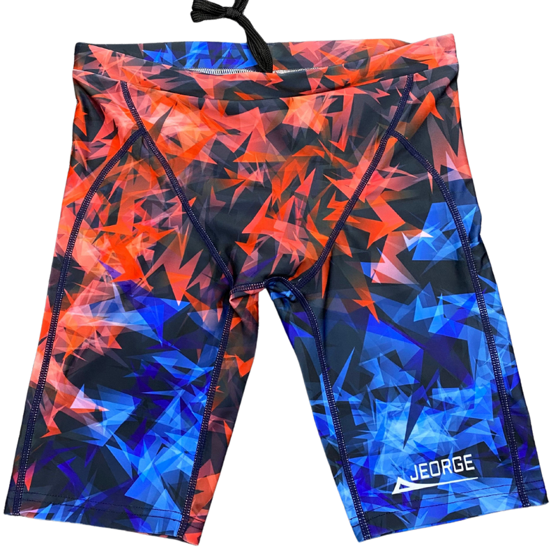 Load image into Gallery viewer, JEORGE Competition Swimming Shorts, High quality 250gsm chlorine resistant boys jammers
