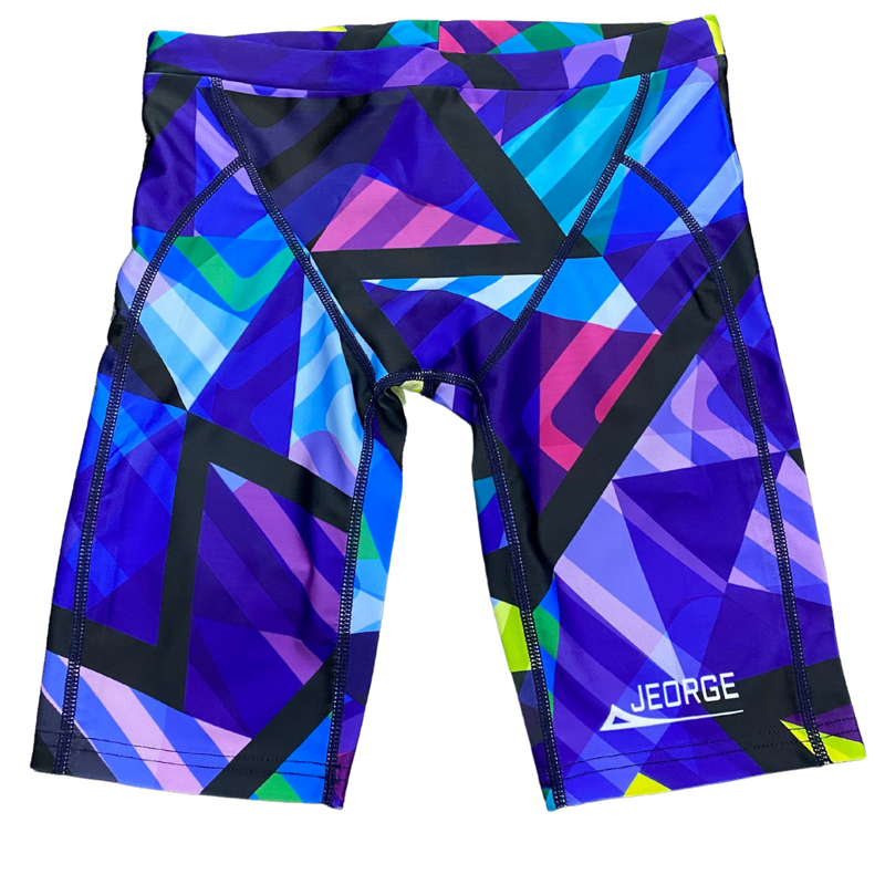 Load image into Gallery viewer, JEORGE Competition Swimming Shorts, High quality 250gsm chlorine resistant boys jammers
