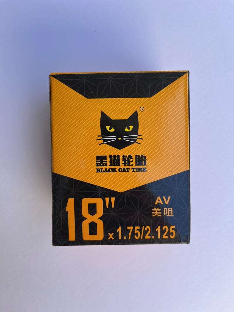 Load image into Gallery viewer, Black Cat 18x1.75/2.125AV High Quality Butyl Rubber Inner Tube
