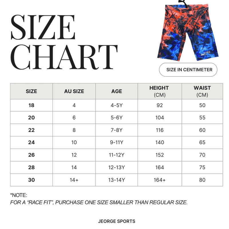 Load image into Gallery viewer, JEORGE Competition Swimming Shorts, High quality 250gsm chlorine resistant boys jammers - JeorgeSports
