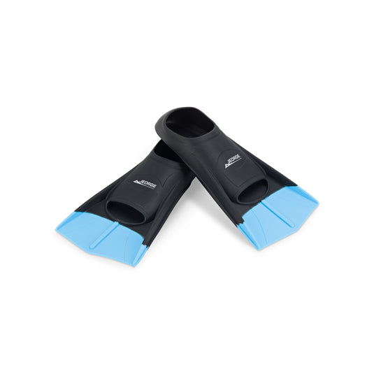 JEORGE Swimming Training Fins Short Blade Sizes For Men, Women And Kids. Includes Travel Mesh Bag