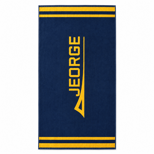 JEORGE Jacquard Beach Towel – Premium 600GSM Cotton Luxury - JeorgeSports
