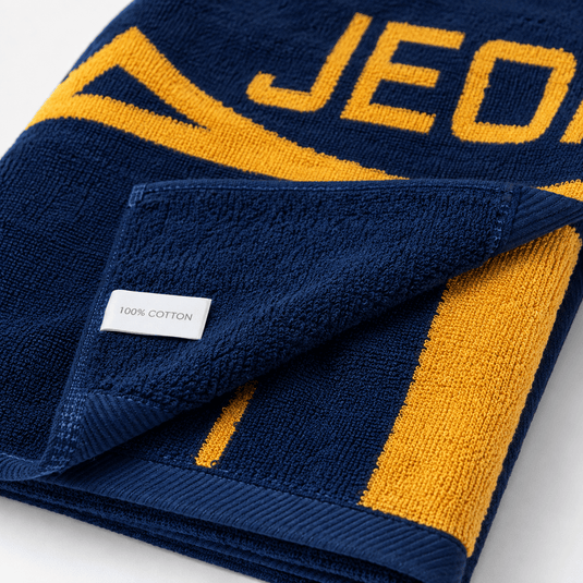 JEORGE Jacquard Beach Towel – Premium 600GSM Cotton Luxury - JeorgeSports