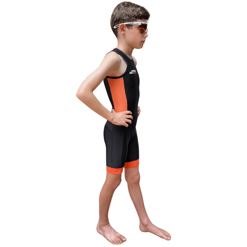 Load image into Gallery viewer, JEORGE Kids Junior Unisex Triathlon Suit, Ages 8 to 14, one piece racing suit - JeorgeSports
