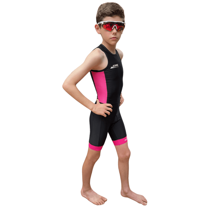 Load image into Gallery viewer, JEORGE Kids Junior Unisex Triathlon Suit, Ages 8 to 14, one piece racing suit - JeorgeSports

