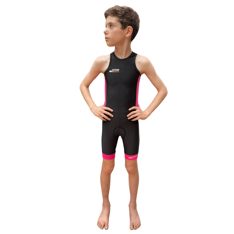 Load image into Gallery viewer, JEORGE Kids Junior Unisex Triathlon Suit, Ages 8 to 14, one piece racing suit - JeorgeSports
