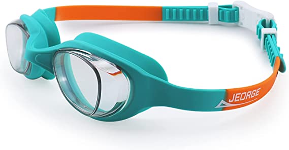 Load image into Gallery viewer, JEORGE Kids Swim Goggles,Swimming Goggles for Kids (5-12)-Leak Proof Anti-Fog Anti-UV for Age 5-12 Girls and Boys
