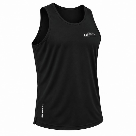 JEORGE Men’s Running Singlet – Black - JeorgeSports