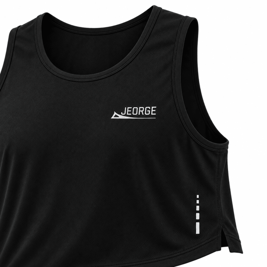 JEORGE Men’s Running Singlet – Black - JeorgeSports