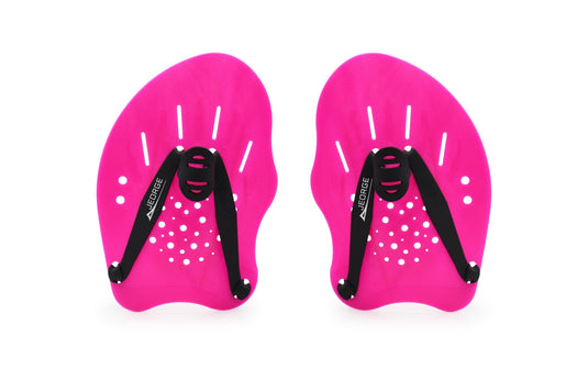 JEORGE Original Contour Swim Paddles, Swim Training Hand Paddles with Adjustable Straps, Swimming Hand Paddles for Women and Men. - JeorgeSports