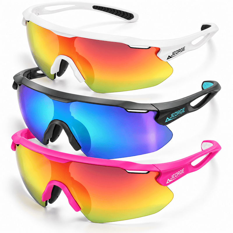 Load image into Gallery viewer, JEORGE Sport Sunglasses UV400 Protection Eyewear for Juniors 8yrs - 16yrs - JeorgeSports
