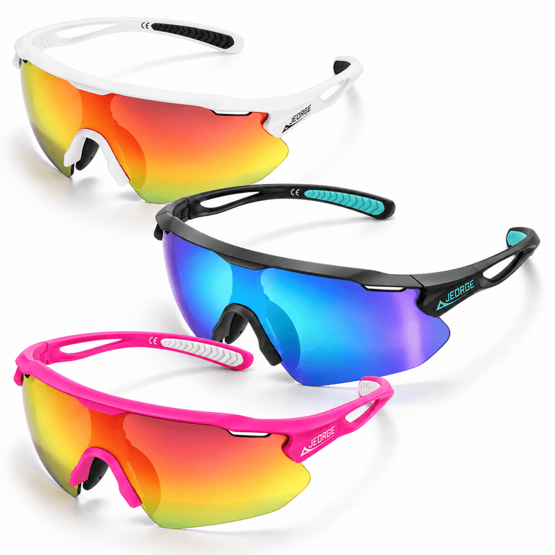 Load image into Gallery viewer, JEORGE Sport Sunglasses UV400 Protection Eyewear for Juniors 8yrs - 16yrs - JeorgeSports
