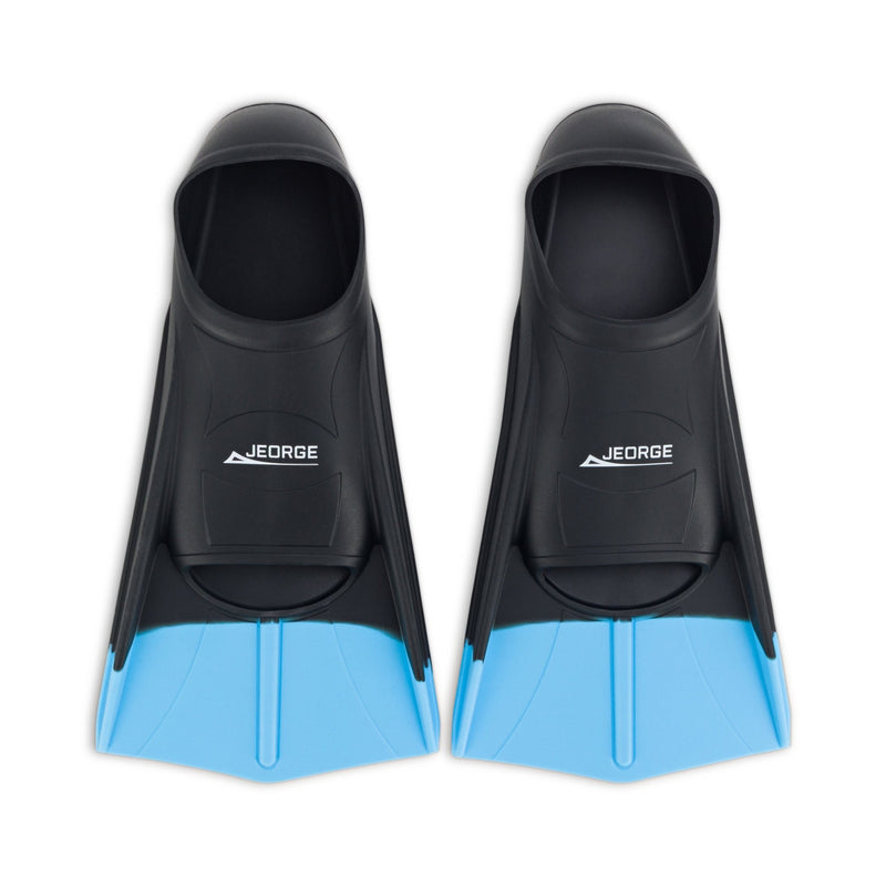 Load image into Gallery viewer, JEORGE Swimming Training Fins Short Blade Sizes For Men, Women And Kids. Includes Travel Mesh Bag - JeorgeSports
