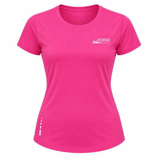 JEORGE Women’s Short Sleeve Running Shirt – Pink - JeorgeSports