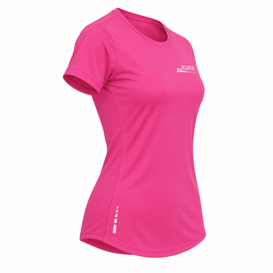 JEORGE Women’s Short Sleeve Running Shirt – Pink - JeorgeSports
