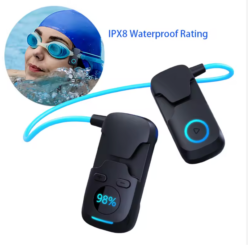 Load image into Gallery viewer, New Arrival X8 Swimming sports Headset Bone Conduction Headphone ipx8 Waterproof with MP3 memory
