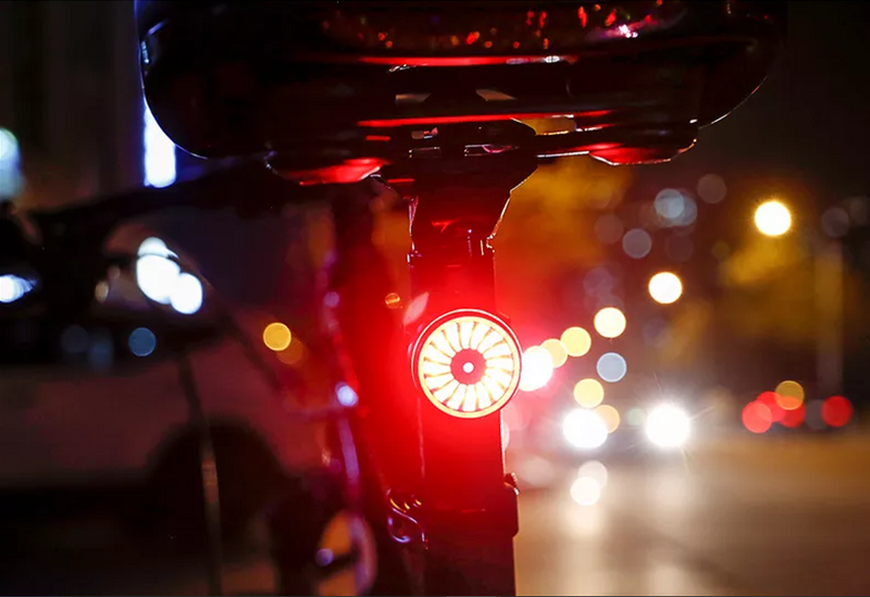 Load image into Gallery viewer, JEORGE Smart Bike Tail Light: Auto On/Off Rear Bicycle Flashlight.
