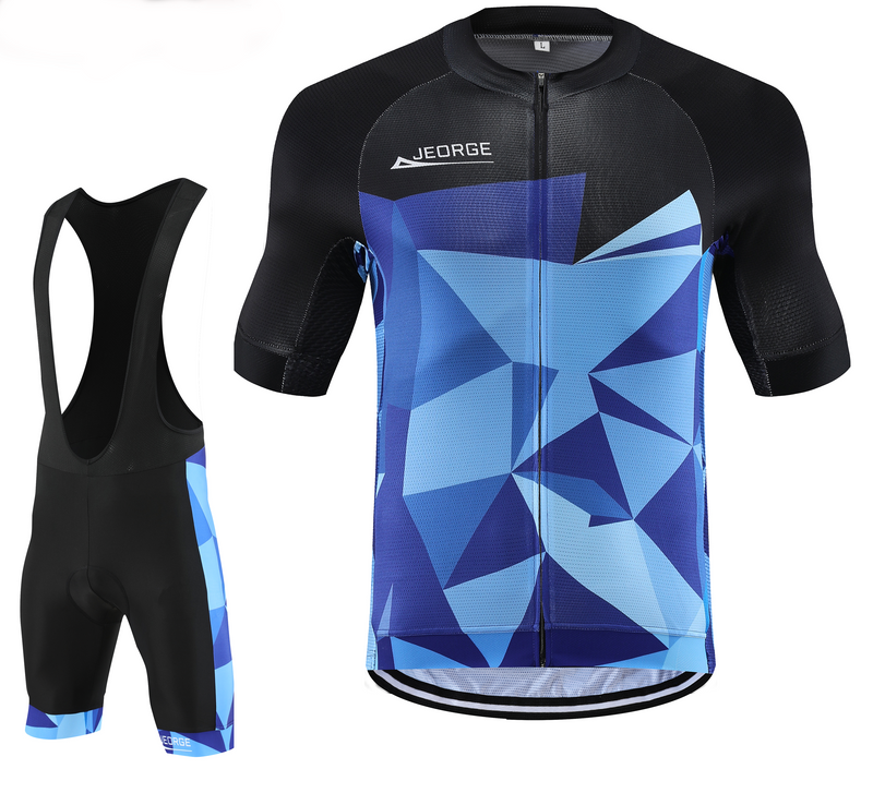 Load image into Gallery viewer, JEORGE Men&#39;s Cycling Jersey Set Short Sleeve Quick Dry Cycling Clothing Kit
