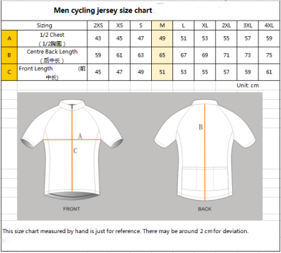 JEORGE Men's Cycling Jersey Set Short Sleeve Quick Dry Cycling Clothing Kit