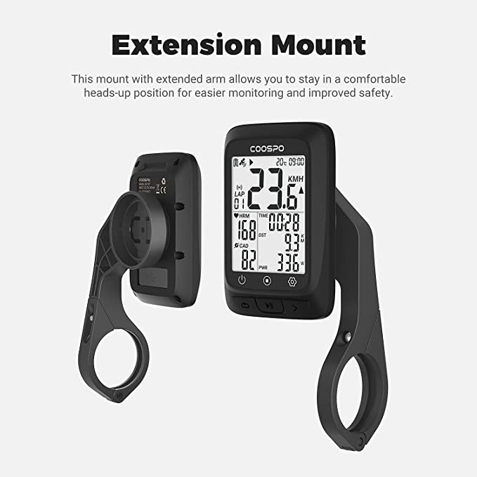 Load image into Gallery viewer, COOSPO Bike Computer GPS Wireless with Bluetooth , 2.4 LCD Screen, Auto Backlight IP67 waterproof - JeorgeSports
