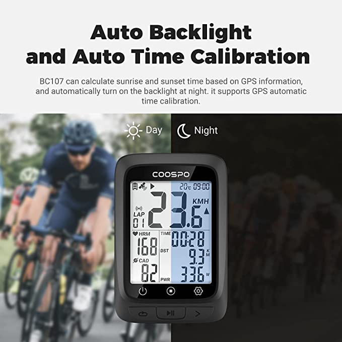 Load image into Gallery viewer, COOSPO Bike Computer GPS Wireless with Bluetooth , 2.4 LCD Screen, Auto Backlight IP67 waterproof - JeorgeSports

