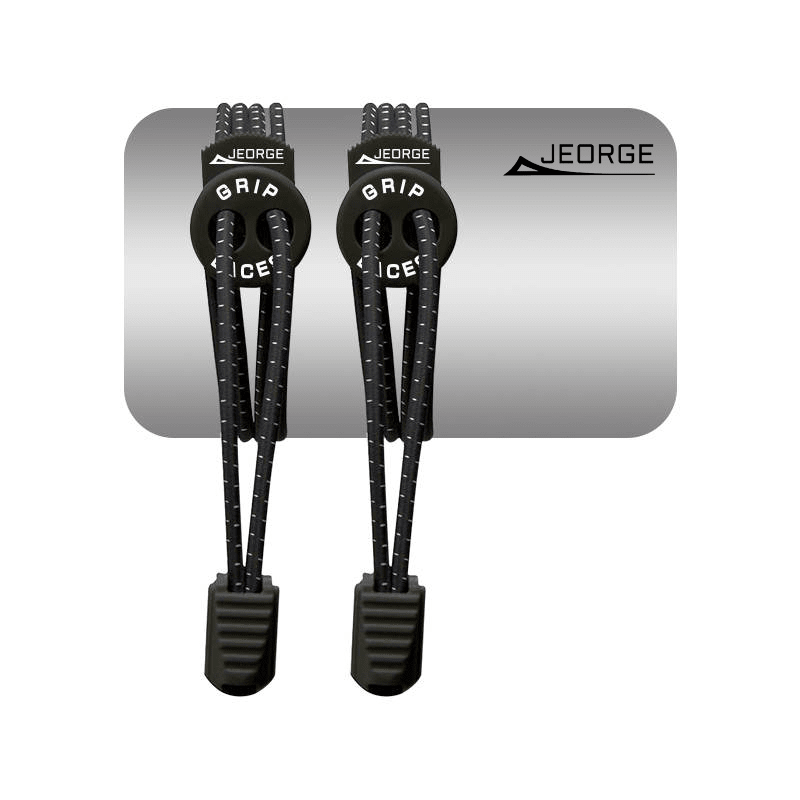 Load image into Gallery viewer, JEORGE Grip Laces, 3 Pairs, No Tie Elastic Shoelaces System, One Size Fits All. - JeorgeSports
