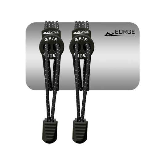 JEORGE Grip Laces, 3 Pairs, No Tie Elastic Shoelaces System, One Size Fits All. - JeorgeSports