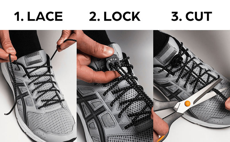 Load image into Gallery viewer, JEORGE Grip Laces, 3 Pairs, No Tie Elastic Shoelaces System, One Size Fits All. - JeorgeSports
