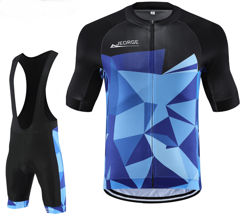 Load image into Gallery viewer, JEORGE Men's Cycling Jersey Set Short Sleeve Quick Dry Cycling Clothing Kit - JeorgeSports

